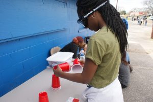 cup stacking impaired challenge photo