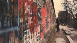 Geoff Wymer at the Berlin Wall photo