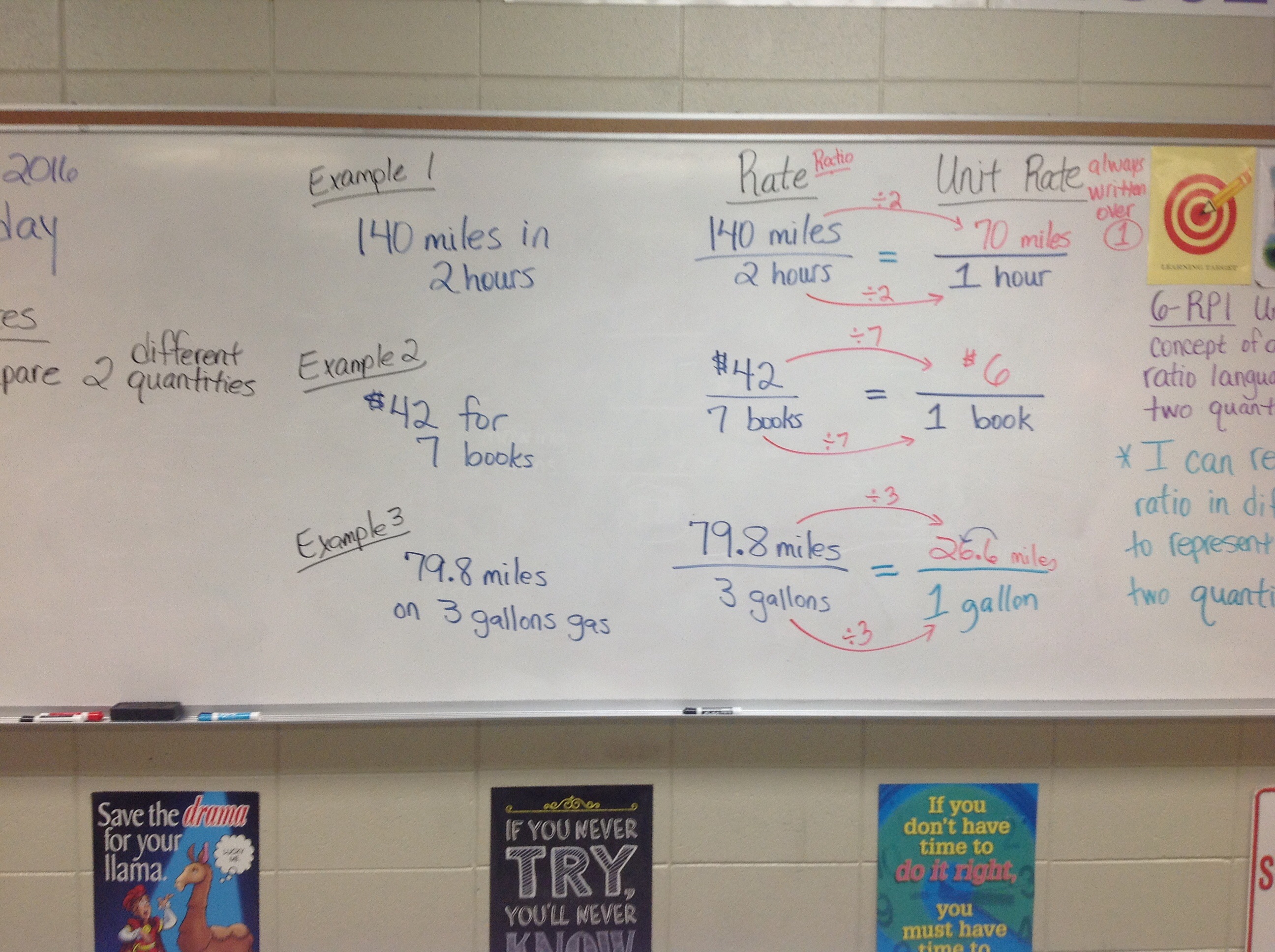 Rates & Unit Rates notes pg2